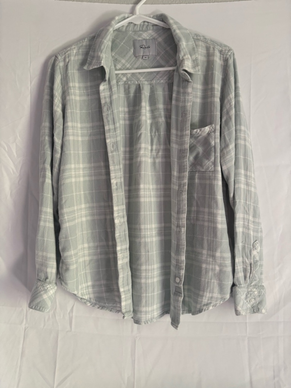 Rails Light Sage Plaid Men's Button-Down Shirt